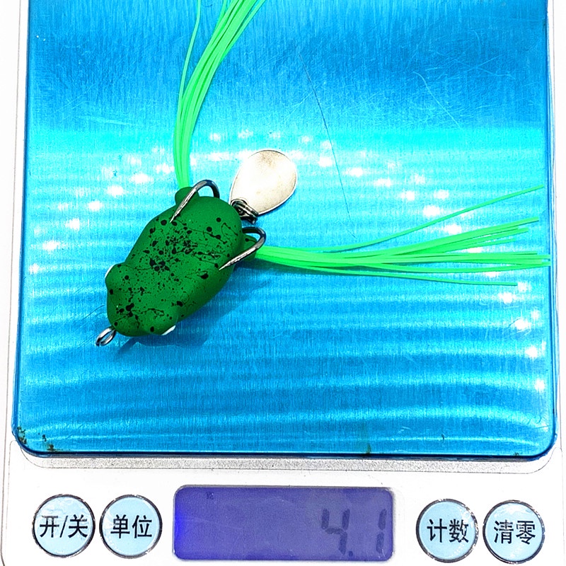 Shengyao 1Pcs Umpan Pancing Bentuk Katak Bionik 4g 3cm Dengan Kail Ganda Frog Fishing Lure Ikan Bait Tackle