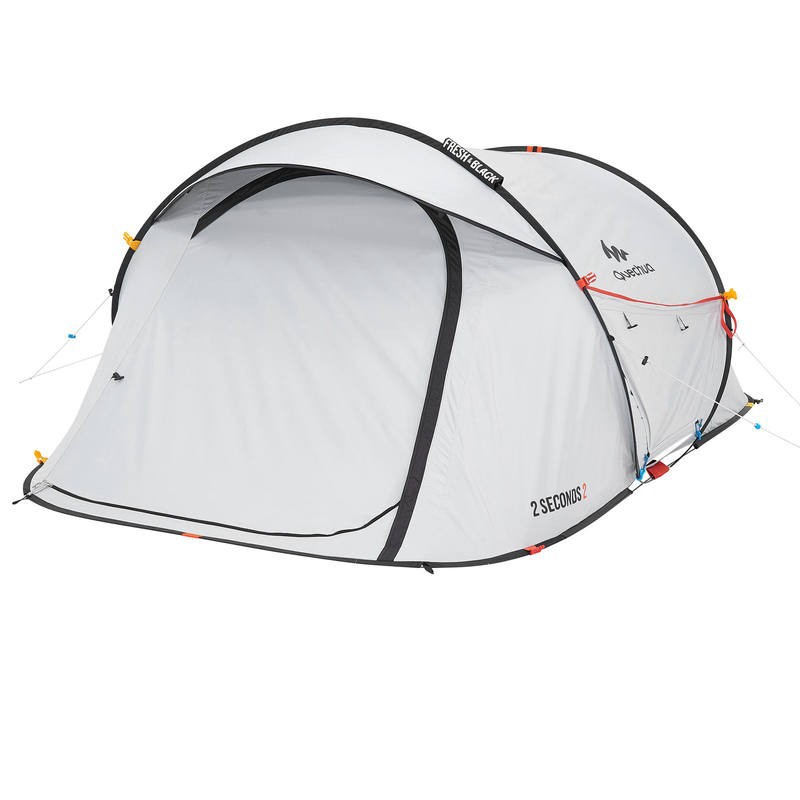 QUECHUA 2 Second 2 Fresh &amp; Black Dome Tent Tenda Camping Untuk 2 Orang