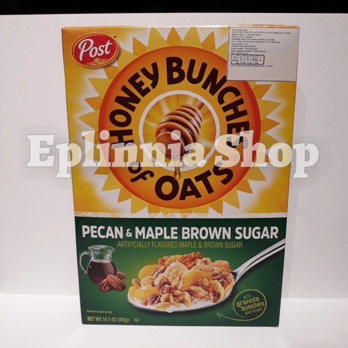 

Cereal Post Honey Bunches Of Oats Pecan & Maple Brown Sugar 411 gr