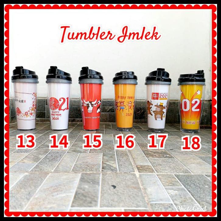 TUMBLER IMLEK CHINESE NEW YEAR 2021 GONG XI FA CAI OX SOUVENIR HAMPERS - HANYA TUMBLER