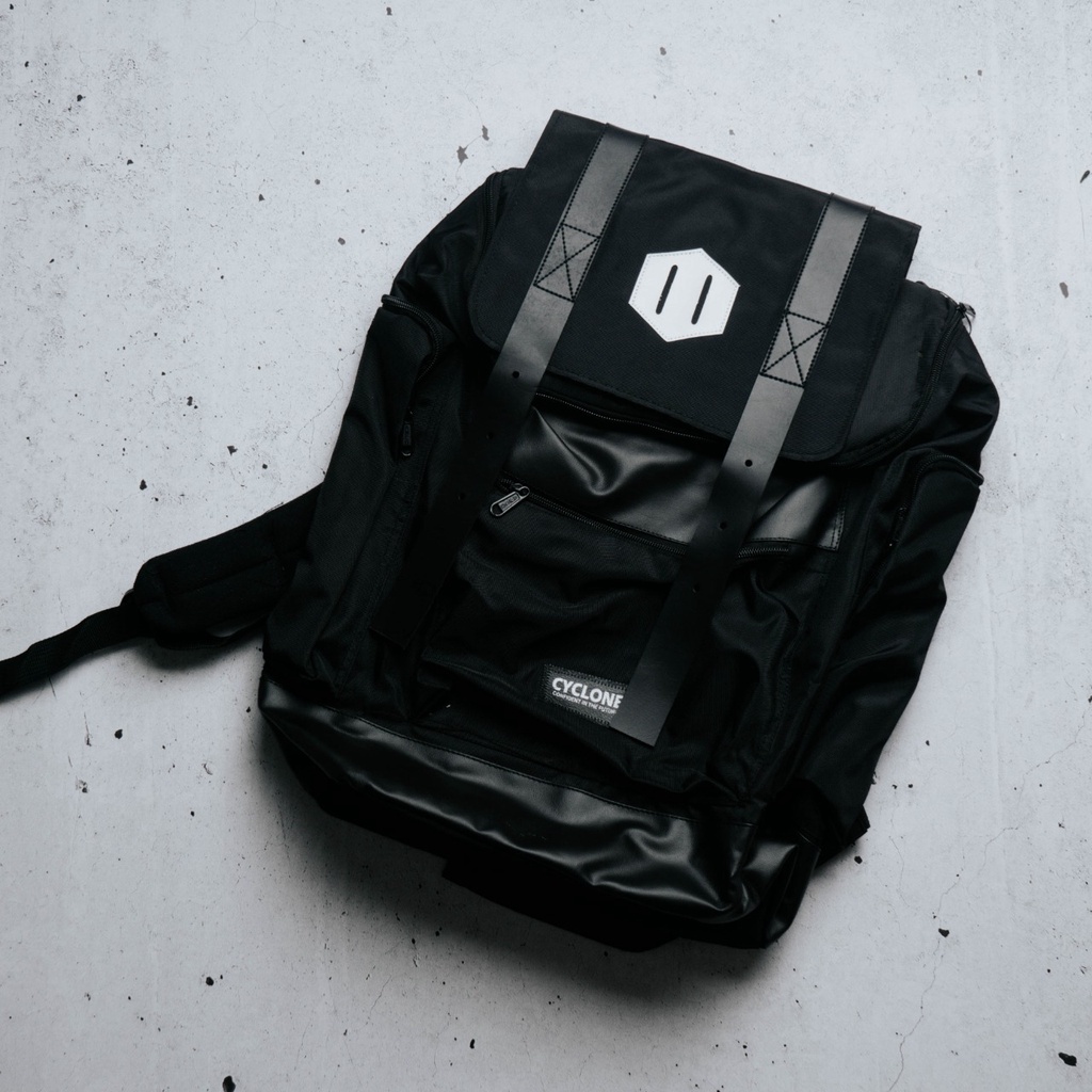 TAS RANSEL HITAM PRIA KEKINIAN TERBARU WATERPROOF