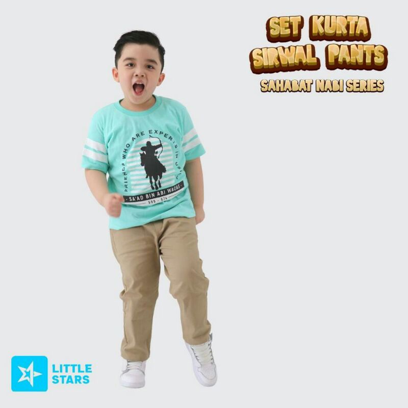 Set Kurta Sirwal Pants Little Stars