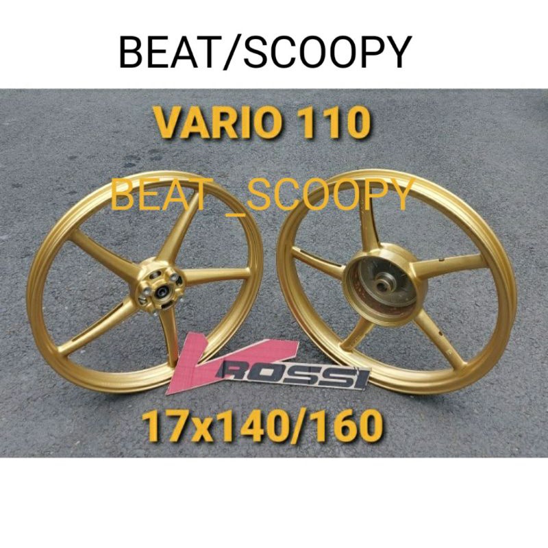 VELAK SANCA RING 17X140/170 VARIO 110 BEAT SCOPY SPECY VELG VROSSY PALANG 5 MODEL RCB