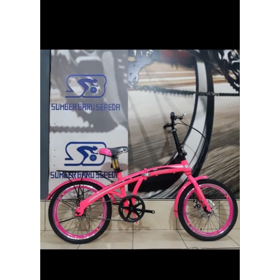Sepeda Lipat Evergreen Single Speed 20 Inch