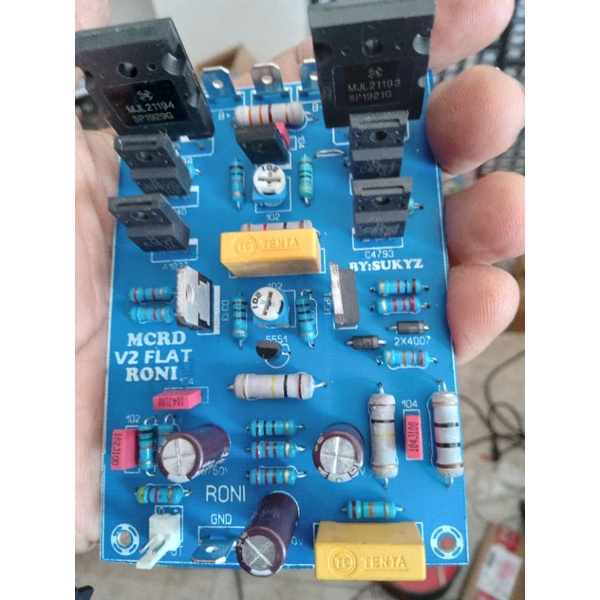 Power driver MCRD V2 Flat PCB Fiber FR4 Tef MJL