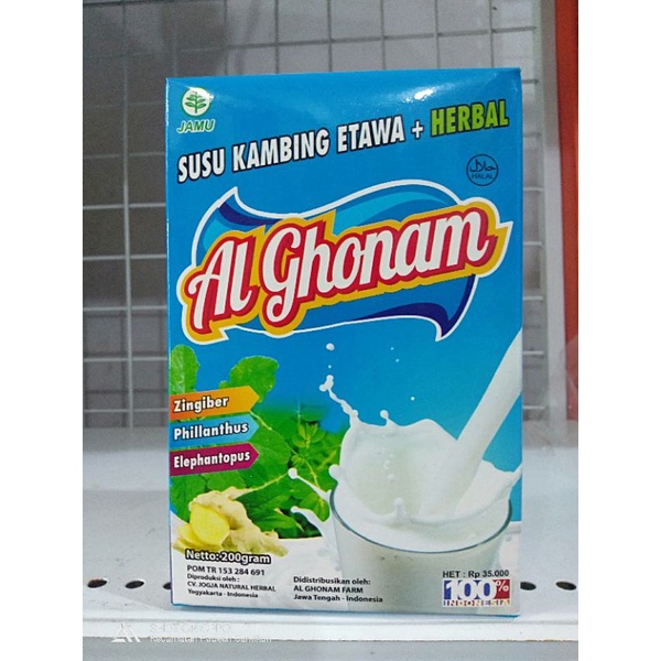

Susu Kambing Bubuk Al Ghonam Vanilla