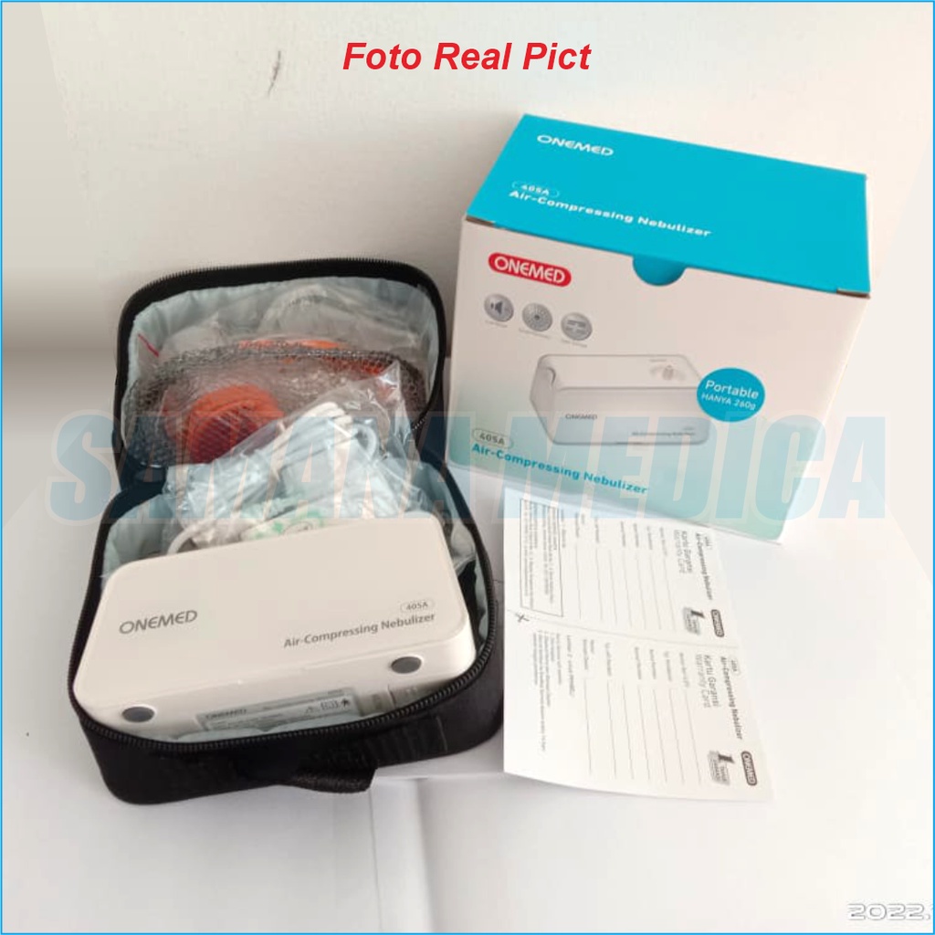 Onemed 405A Nebulizer Nebul Terapi Uap Pernafasan Asma Bronkitis Compressor Portable