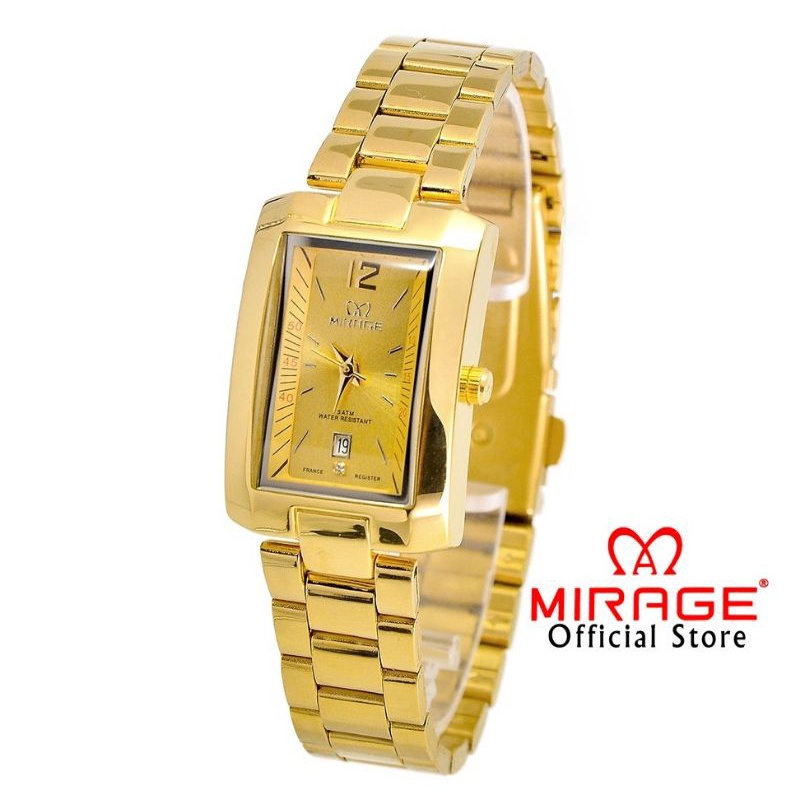 JAM TANGAN WANITA MIRAGE ORIGINAL GOLD_JAM TANGAN CEWEK RANTAI STAINLIS STEL RANTAI GOLD PLAT HITAM JAM TANGAN CEWEK TERLARIS MIRAGE ORIGINAL_JAM TANGAN WANITA PETAK PERSEGI JAM TANGAN WANITA FITUR TANGGAL_JAM TANGAN WANITA MIRAGE ORIGINAL