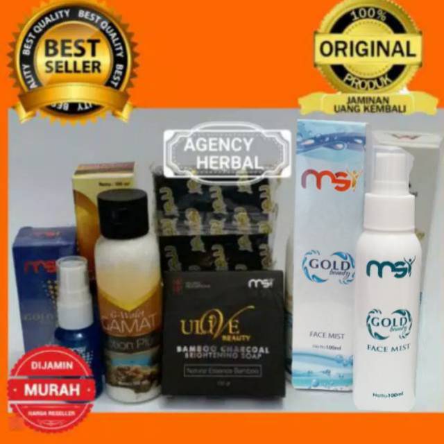 berjerawat mist untuk face kulit SABUN FACE  MSI LOTION GLOWING MIST SERUM    PAKET Shopee MSI BAMBOO Indonesia MSI  ..ORIGINAL GAMAT