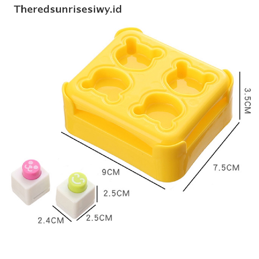# Alat Rumah Tangga # 1 Set Cetakan Nasi Sushi Bentuk Bayi Beruang Untuk Aksesoris Dapur