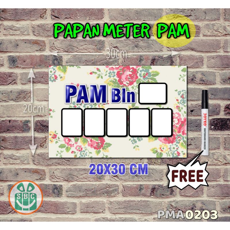 

Stokastik Papan Meter Listrik PLN PAM motif Unik - Shabby 03