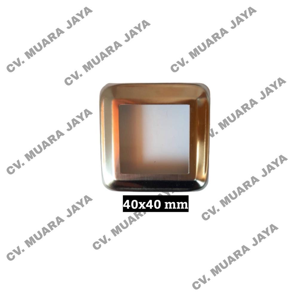 Ring Hollow - Flange Kotak Stainless 40x40 mm