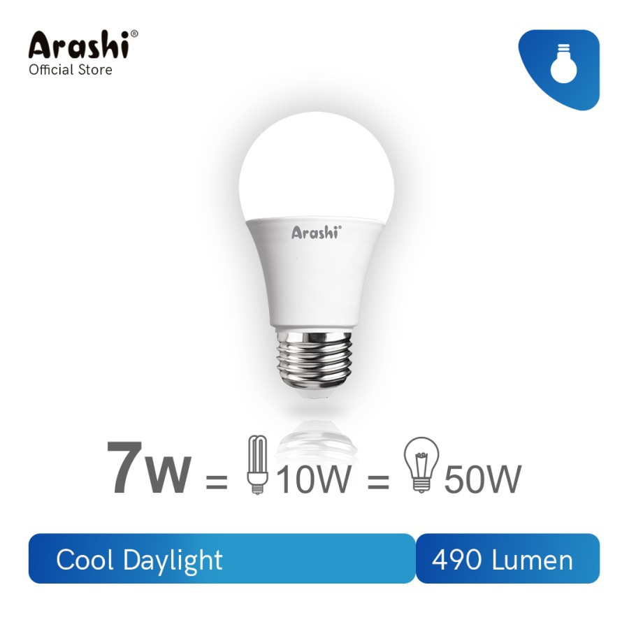 Lampu Bohlam LED Arashi Zone 7 W LED Bulb Arashi ZONE 7 watt CDL