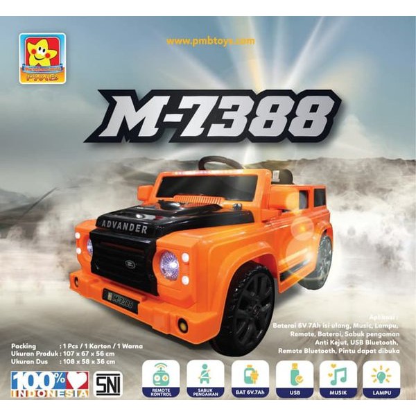 Mobil Aki Advander PMB M-7388 Mainan Mobil Anak