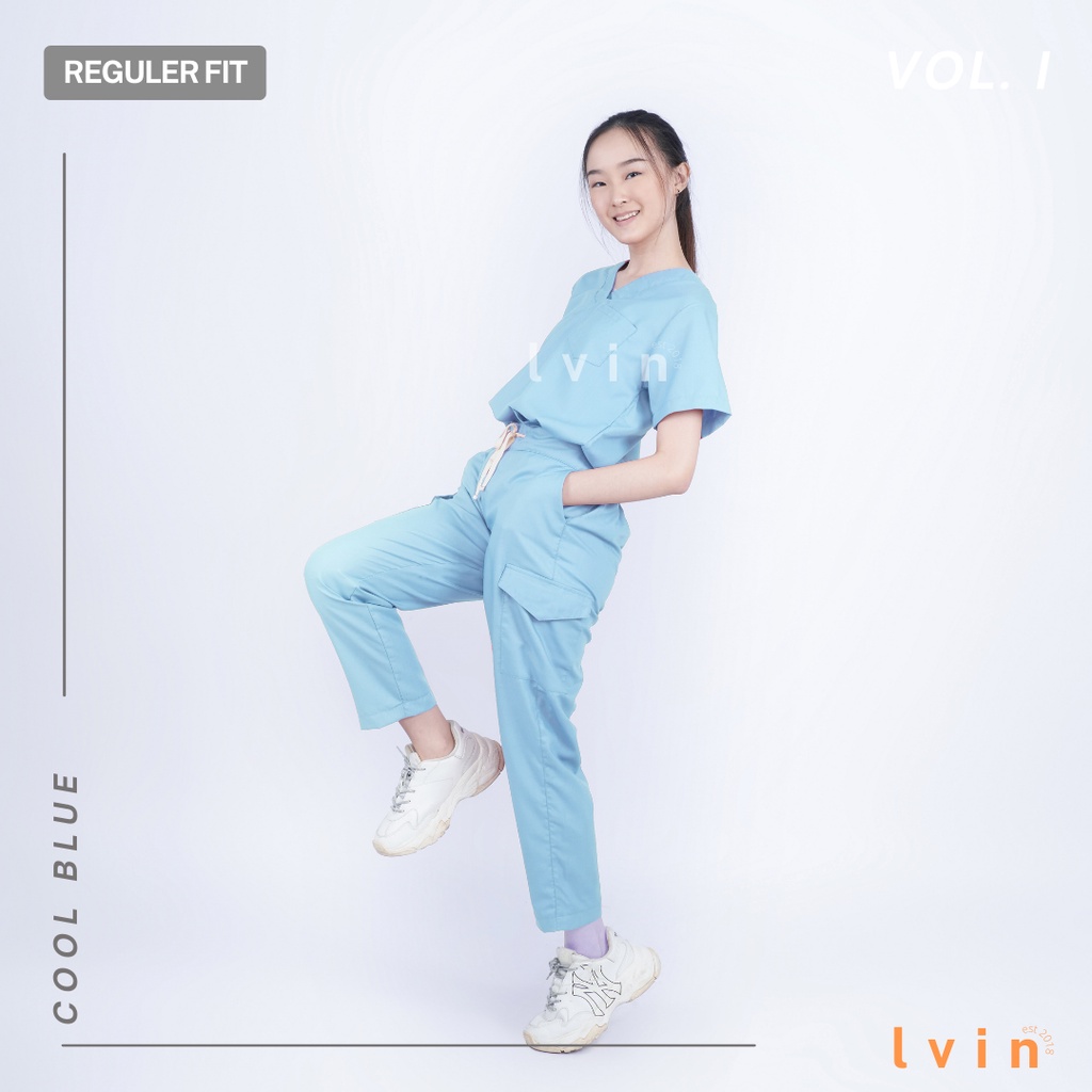 [ Lvin ] Vol I - Baju OKA Celana Reguler Fit / Baju Jaga / Set Baju Celana Jaga Oka / Dokter Lengan Pendek / Baju OK / Stunning Series