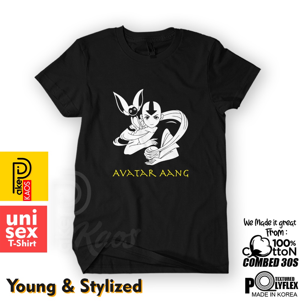 Jual Cod Baju Kaos Avatar Aang New Cotton Combed 30s Kaos Pria