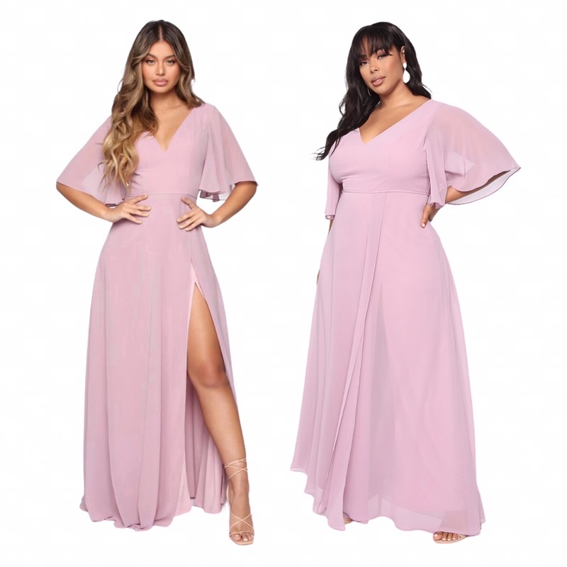 ASHLEY GOWN - Gaun pesta wanita dress bridesmaid murah baju party promnight dress prewedding dress b