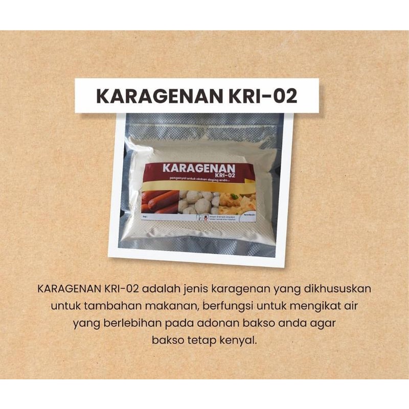 

1 Kg - Karagenan KRI-02 / Carrageenan - pengenyal bakso , pentol, sosis, nugget