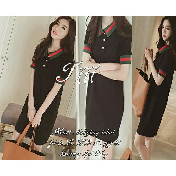 Jfashion Dress Sifon Tangan open shoulder Gaya Korea Beauty Dress M - Fit L GILDA BLACK - Babyterry