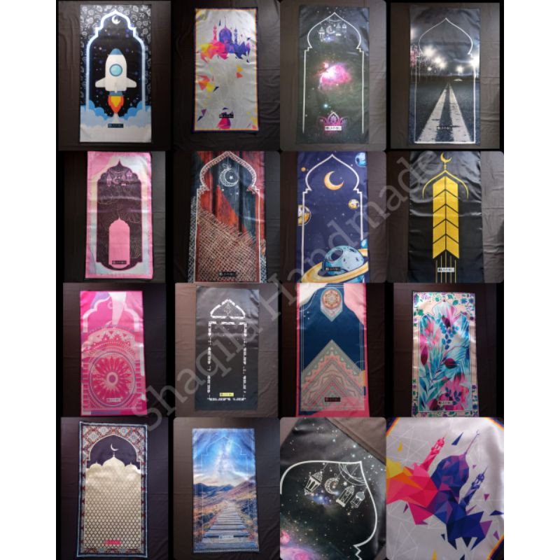 Sajadah Travel Unik Custom bisa BORDIR nama