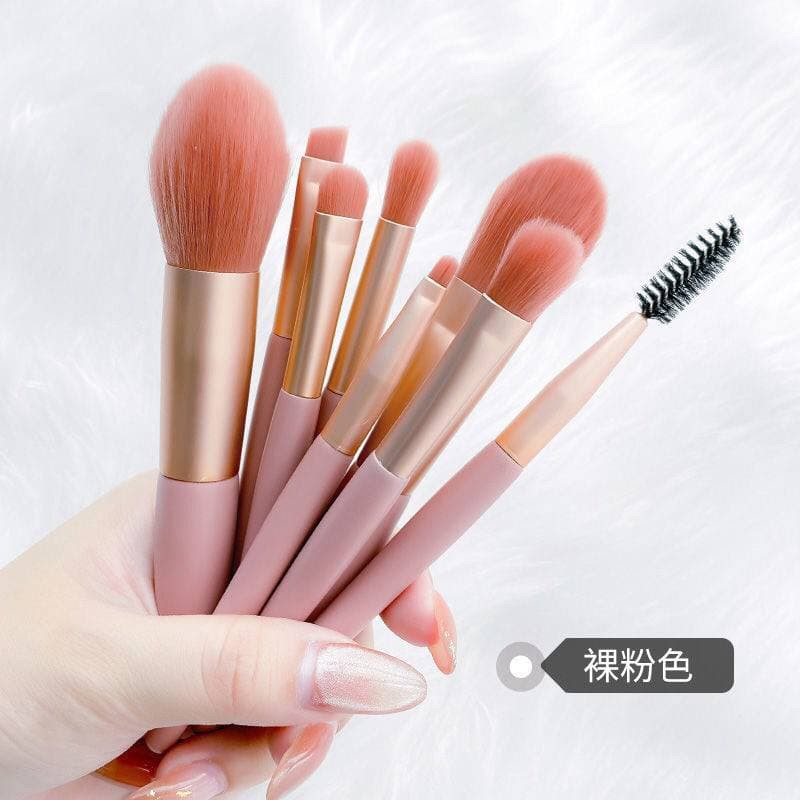 ASK.id - Kuas Set Mini Travel Make Up Brush Make Up isi 8pcs kuas03