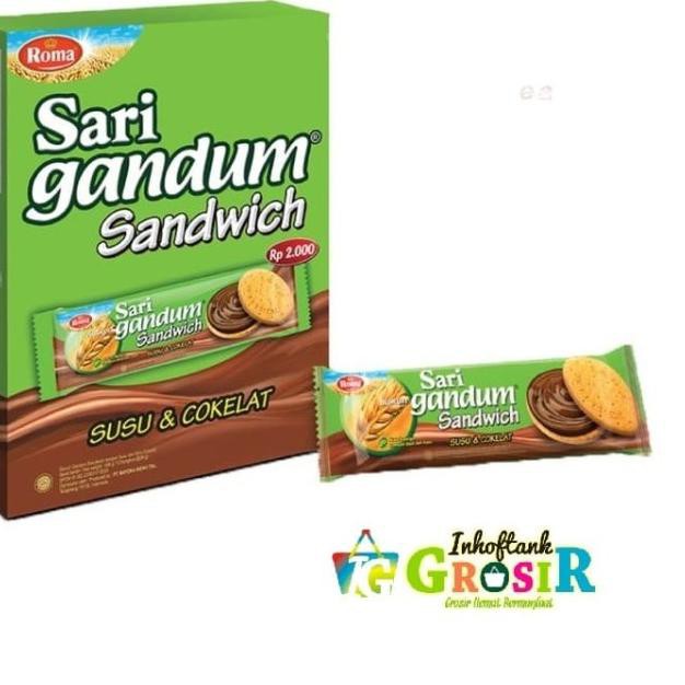 

➶ ROMA SARI GANDUM COKLAT BOX (1BOX/12PCS) ☟