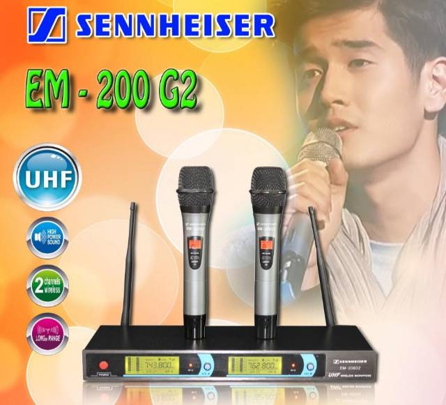 Mic wireless sennheiser EM-200 G2 vocal set UHF