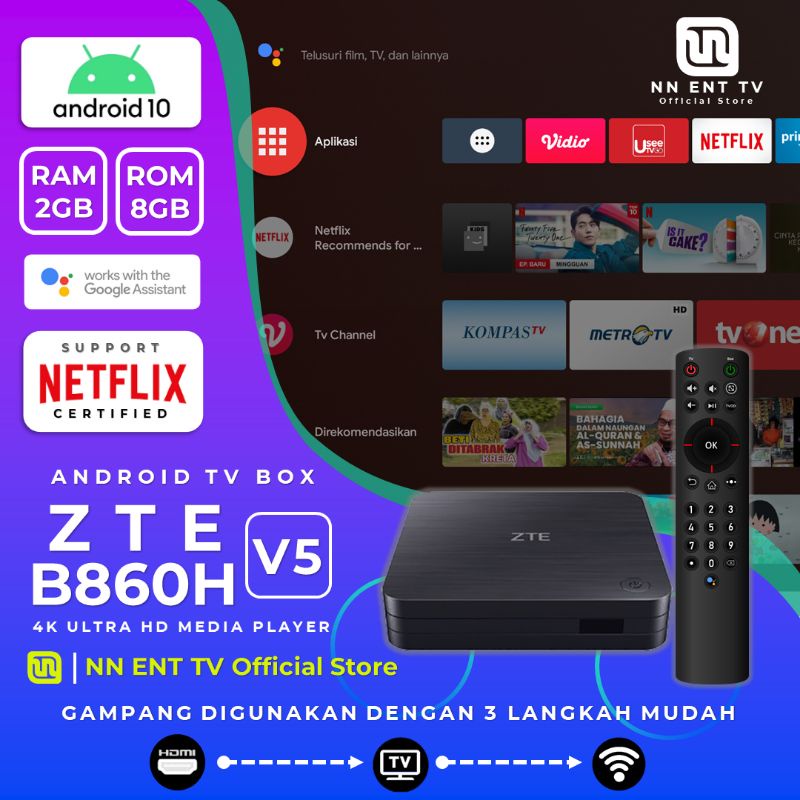 ANDROID TV BOX ZTE B860H V5 ANDROID 10