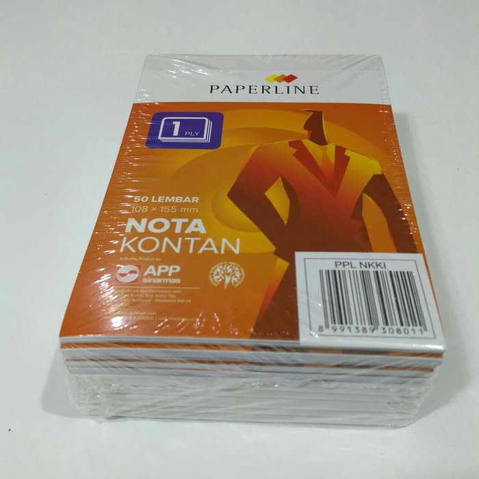 

Paperline Buku Nota Kontan Kecil 1 Ply Pack ( 10 Buku )