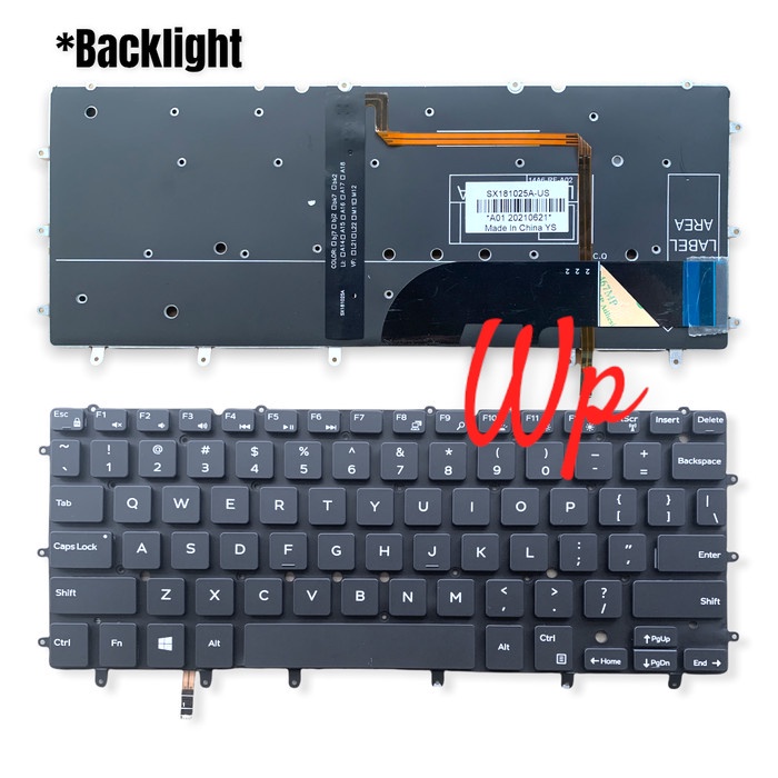 Keyboard Laptop Dell XPS 13 9343 9350 9360 Backlit