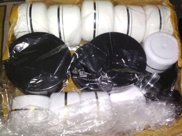 Pot Lulur 100 Gram Hitam - Pot Scrub - Pot Pomade