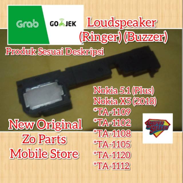 Loudspeaker Buzzer Dering Nokia 5.1 Plus (Nokia X5 2018) Original New