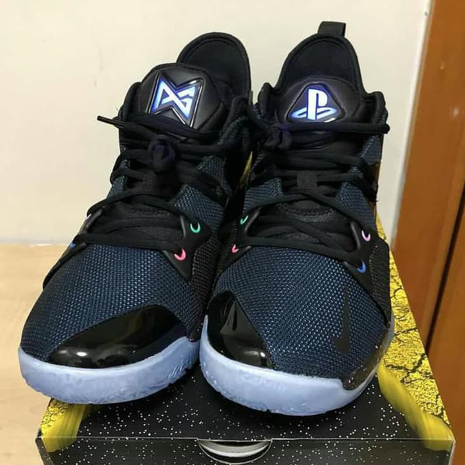 Mantap Sepatu Basket Pg 2 Playstation On Nyala Logo Ps Nike Paul George - Navy, 40 Trendi
