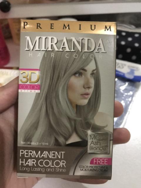  miranda  mc 16 ash  blonde cat  rambut  abu grey  Shopee 