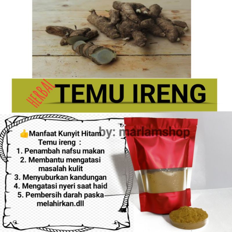 

TEMU IRENG BUBUK MURNI/TEMU IRENG HERBAL/TEMU IRENG BUBUK 100gr