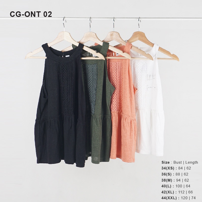 OLD NAVY PEPLUM BOHO TANK - HALTER NECK - TANKTOP WANITA ORI-2