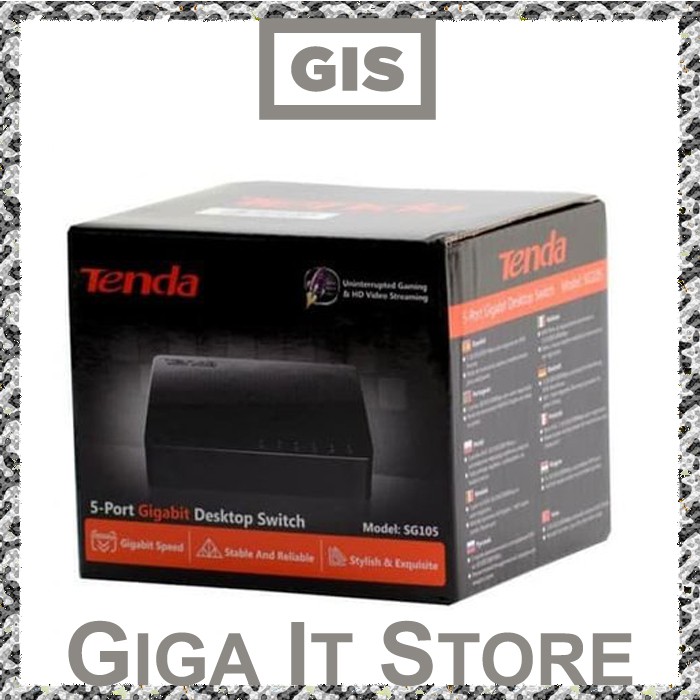 Tenda SG105 5-Port Gigabit Desktop Switch Tenda 5Port