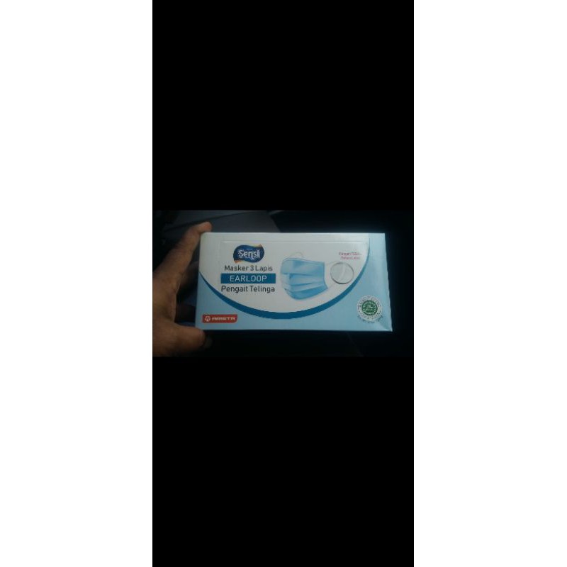 sensi masker earloop isi 40(1box)