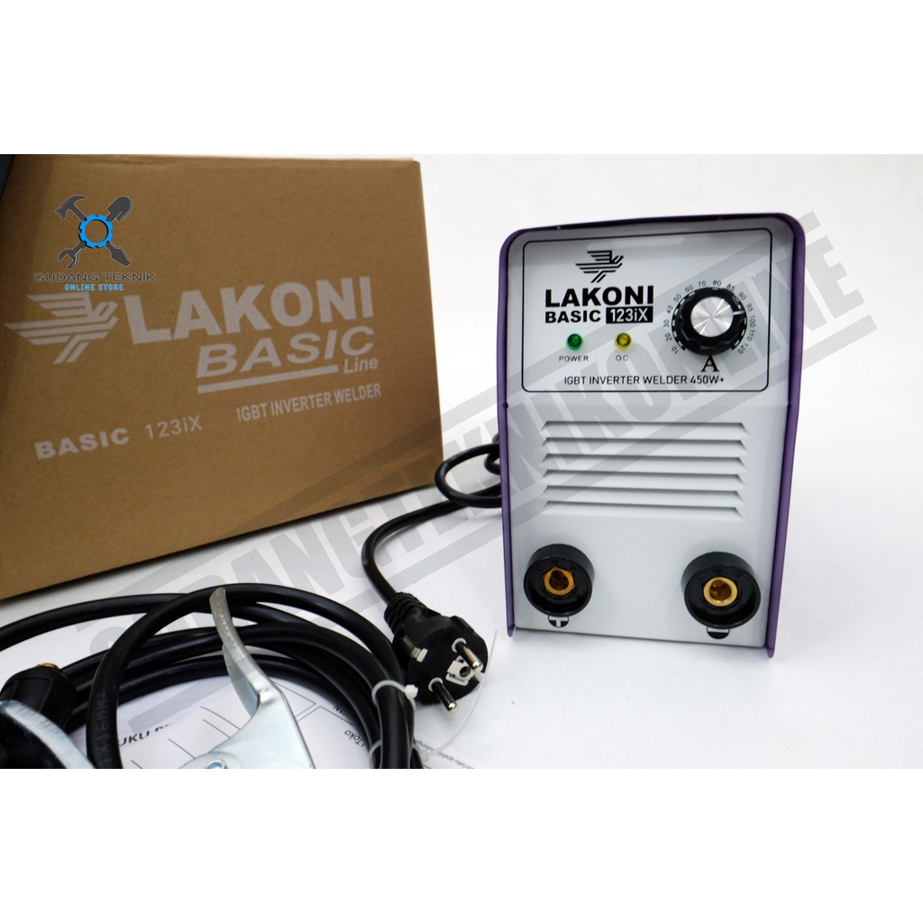 Mesin Las Listrik Inverter Lakoni Basic 123ix 450watt / Trafo Travo Las 900watt