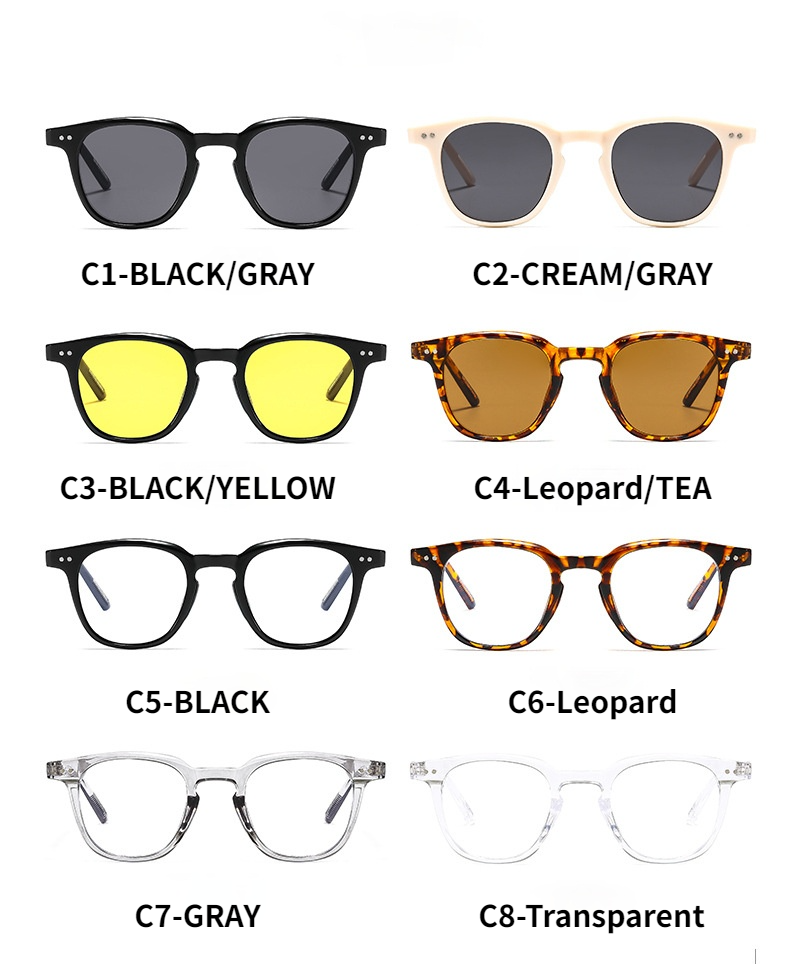 2021 fashion round frame ins trend literary retro sunglasses