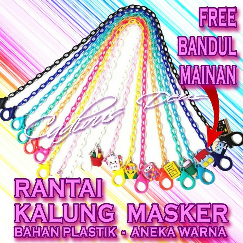 Rantai kalung masker anak