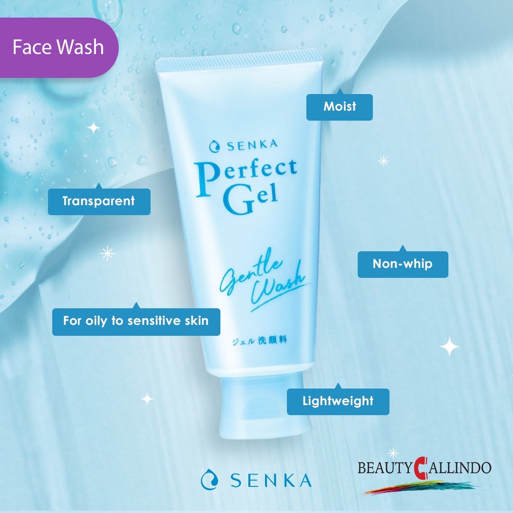 [sALE EXP MARET 2024] Senka Perfect Gel Gentle Wash | Cleanser | Pembersih Wajah