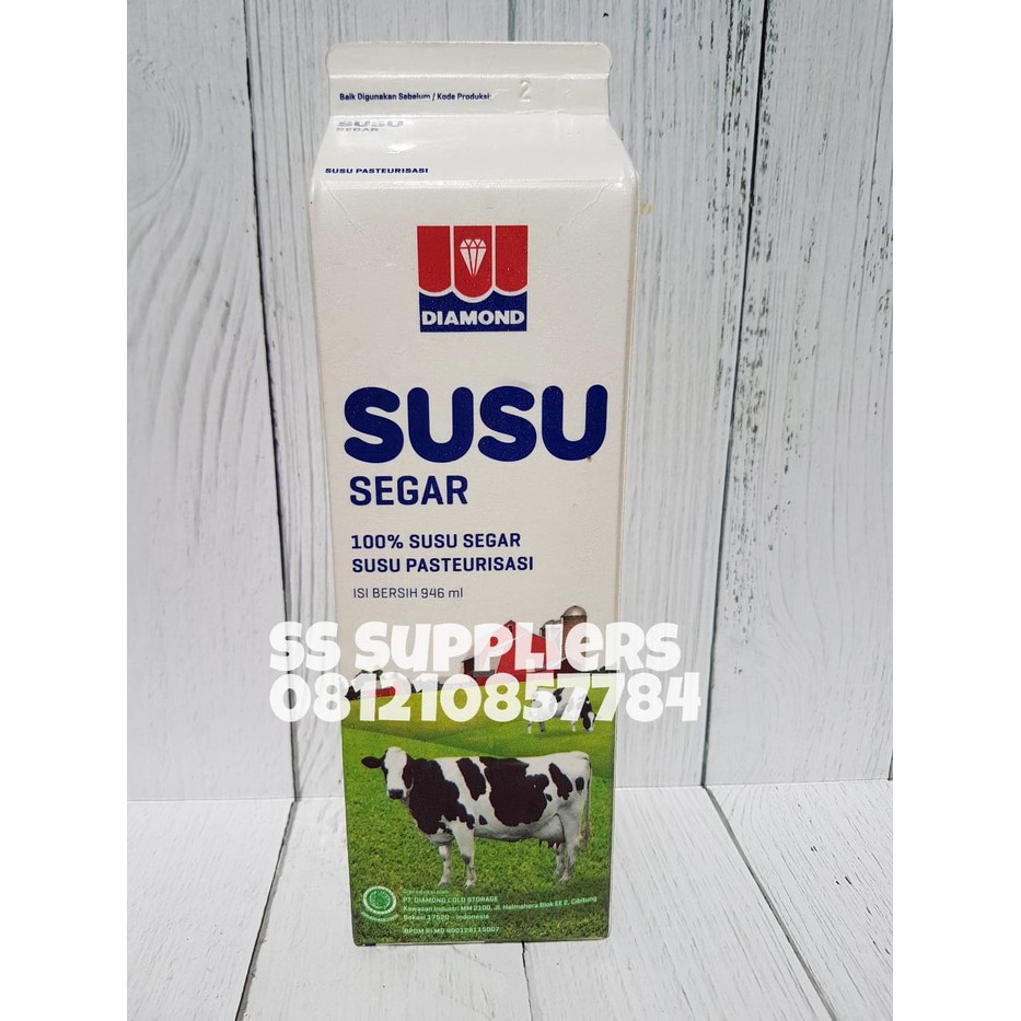 

Susu Segar DIAMOND Fresh Milk PLAIN 1liter isi 12 pcs