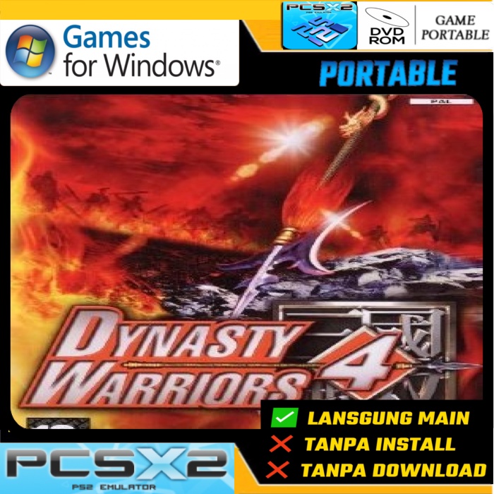 GAME PC DYNASTY WARRIOR 4 PORTABLE PCSX2 EMULATOR PS2 PC LAPTOP