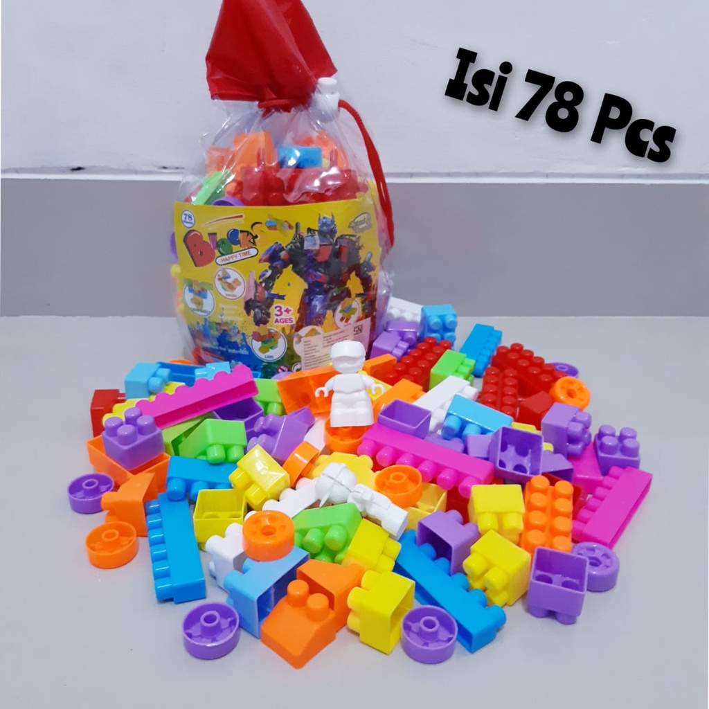 Mainan Block Isi 306 Pcs Edukasi - Building Brick Balok Susun Edukatif Anak Laki Perempuan