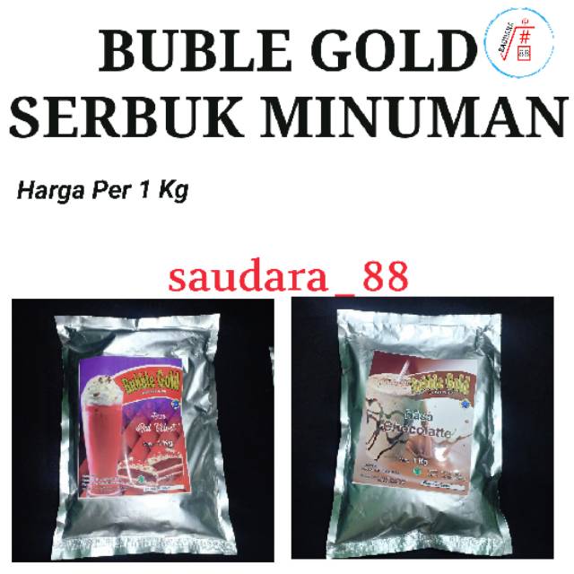 

Buble gold 1kg / bubuk es serbuk aneka rasa minuman