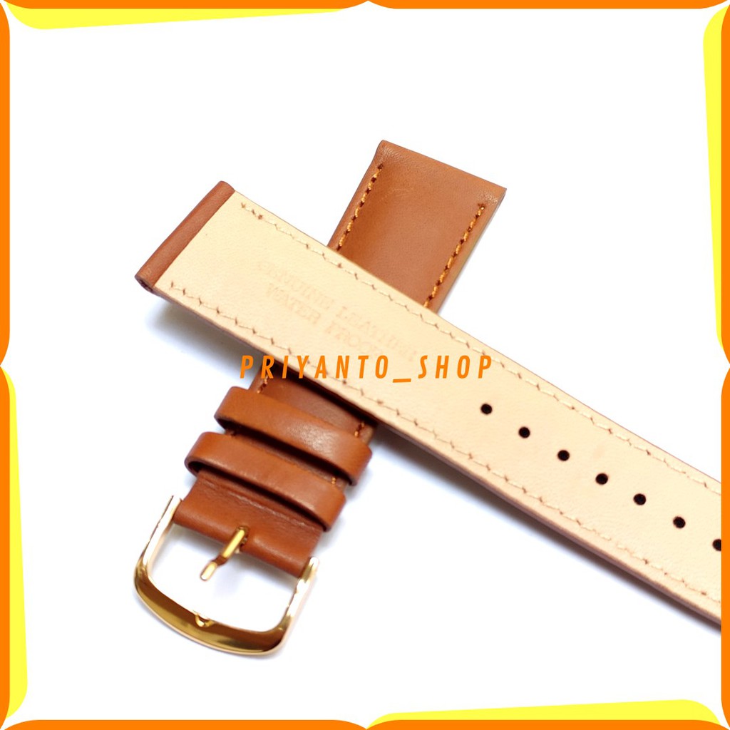 Tali Kulit Jam Tangan Asli 22mm Strap Watch Bend 22mm Tipis G22mm