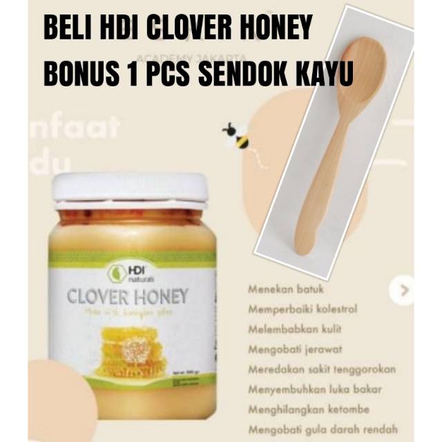 HDI Clover Honey Madu HDI 500 GRAM