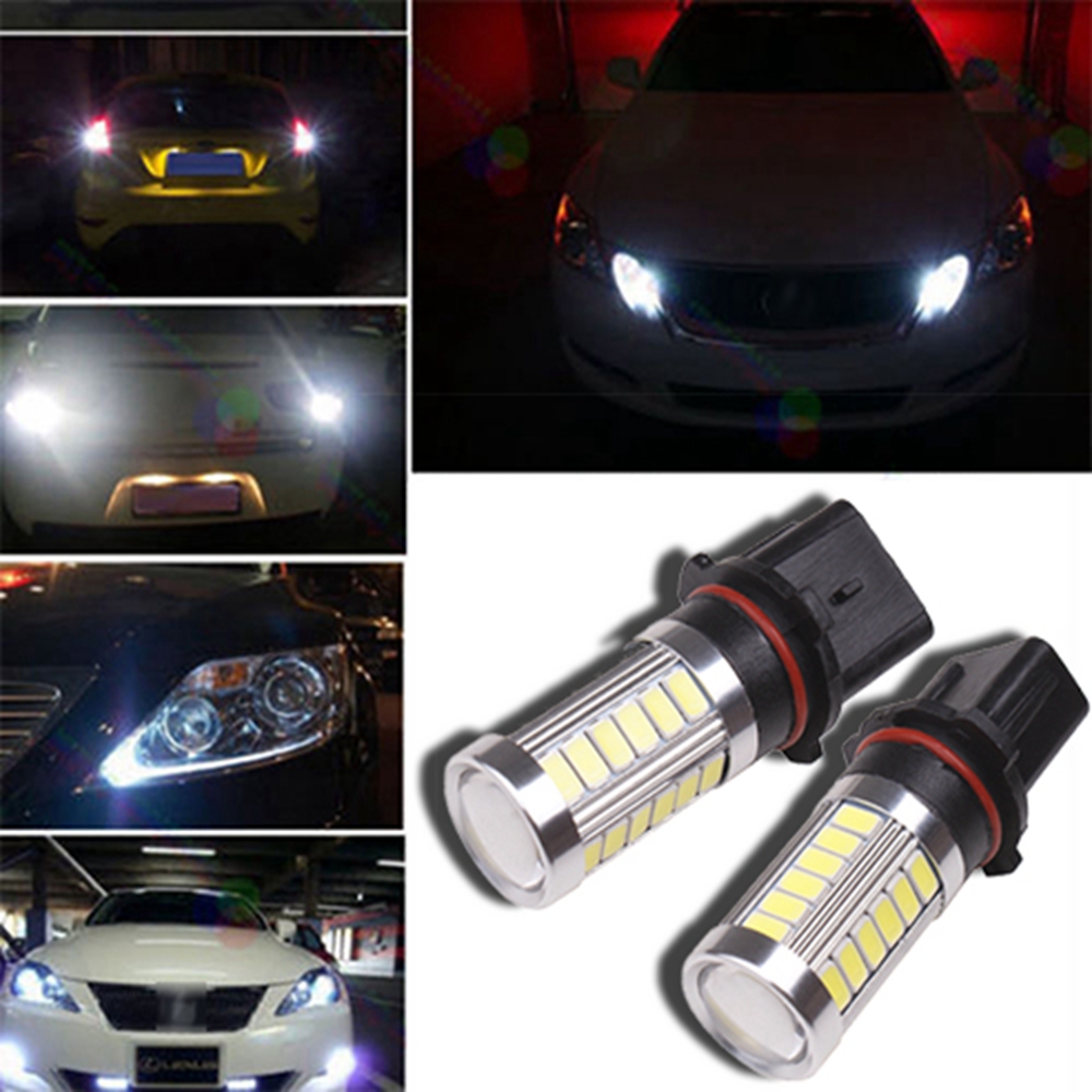Lanfy 1pc Bohlam 33-led 12v P13W Super Terang Untuk Lampu Kabut / Drl / Rem Mobil Power