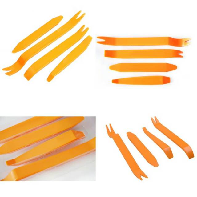 4Pcs 1 Set Alat Pembuka Panel Audio Mobil Dashboard Interior Tool Trim Pembuka Congkel Pencongkel Door Trim Lengkap Universal